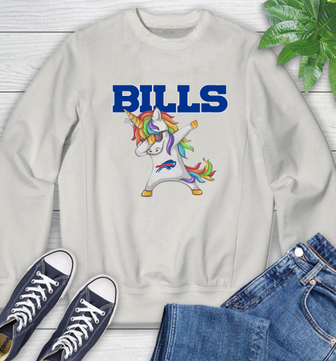 Buffalo Bills NFL Football Funny Unicorn Dabbing Sports Sweatshirt 12