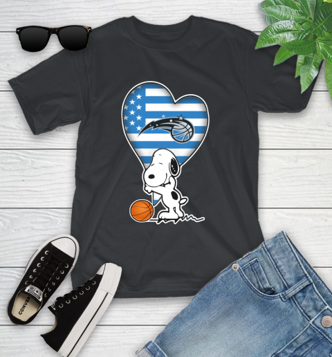 Orlando Magic NBA Basketball The Peanuts Movie Adorable Snoopy Youth T-Shirt 2