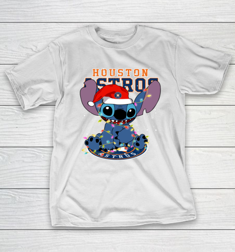 Houston Astros MLB noel stitch Baseball Christmas T-Shirt