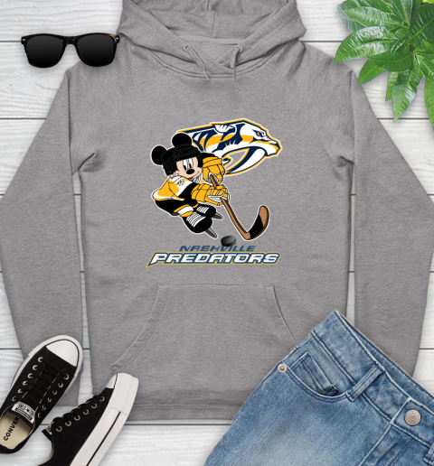 NHL Nashville Predators Mickey Mouse Disney Hockey T Shirt Youth Hoodie 6