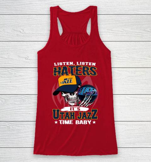 Listen Haters It is JAZZ Time Baby NBA Racerback Tank 4