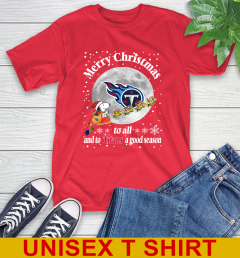 Tennessee Titans Merry Christmas To All And To Titans A Good Season NFL Football Sports T-Shirt 12