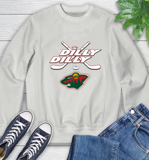 NHL Minnesota Wild Dilly Dilly Hockey Sports Sweatshirt 5