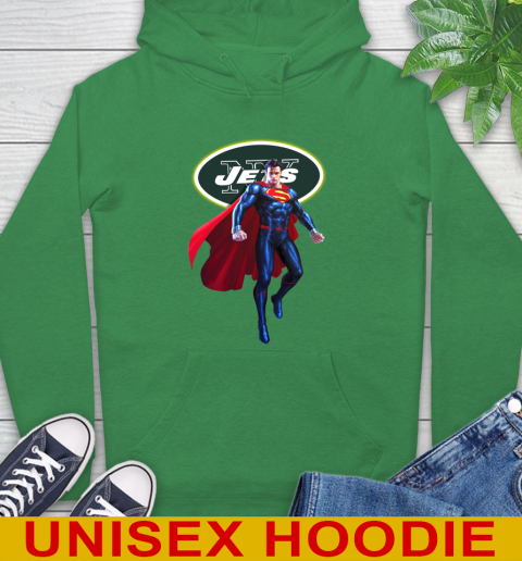 NFL Superman DC Sports Football New York Jets Hoodie 8