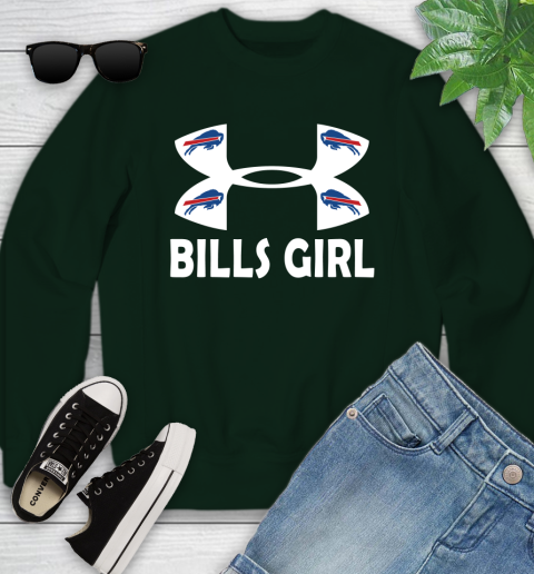 NFL Buffalo Bills Girl Under Armour Football Sports Youth Sweatshirt 9