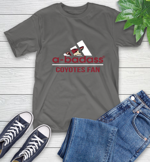 NHL A Badass Arizona Coyotes Fan Adidas Hockey Sports T-Shirt 10