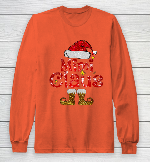 Funny Santa Mimi Claus Merry Christmas Long Sleeve T-Shirt 3