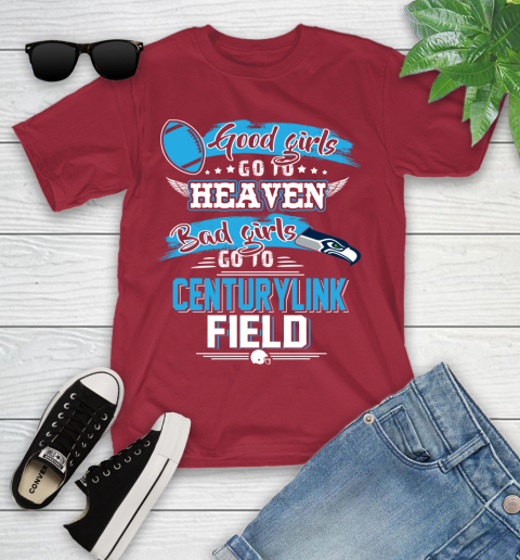 Seattle Seahawks NFL Bad Girls Go To Centurylink Field Shirt Youth T-Shirt 14