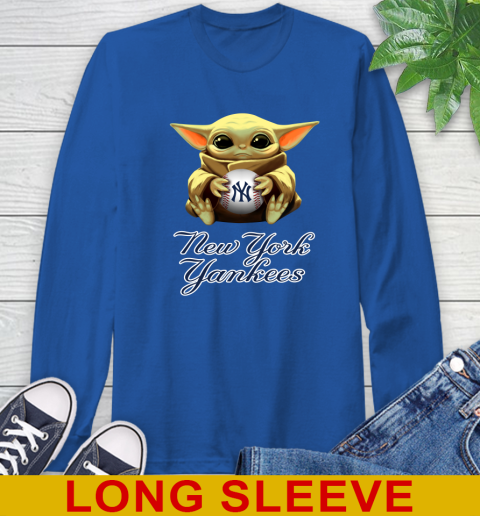 MLB Baseball New York Yankees Star Wars Baby Yoda Shirt 66