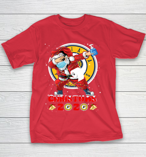 Indiana Pacers Funny Santa Claus Dabbing Christmas 2020 NBA Youth T-Shirt 7