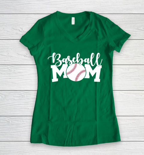 Mother's Day Funny Gift Ideas Apparel Baseball Mom Shirt, Mom