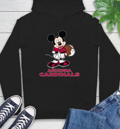 NFL Football Arizona Cardinals Cheerful Mickey Mouse Shirt Hoodie