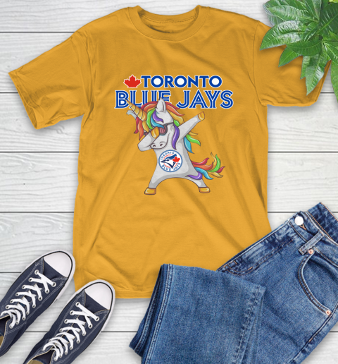 Toronto Blue Jays MLB Baseball Funny Unicorn Dabbing Sports T-Shirt 15