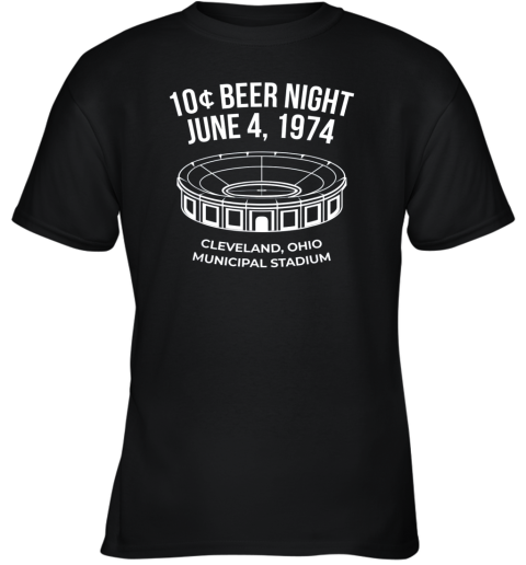 Cleveland Baseball Shirt Retro 10 Cent Beer Night Youth T-Shirt