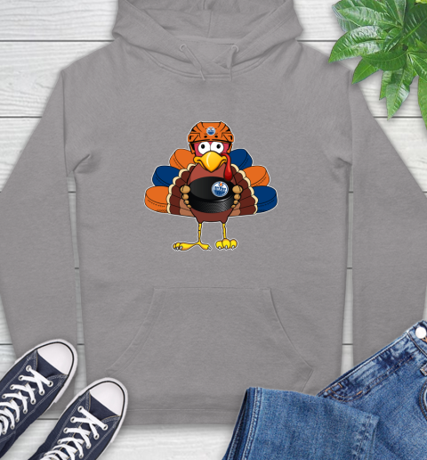 Edmonton Oilers Turkey Thanksgiving Day Hoodie 6