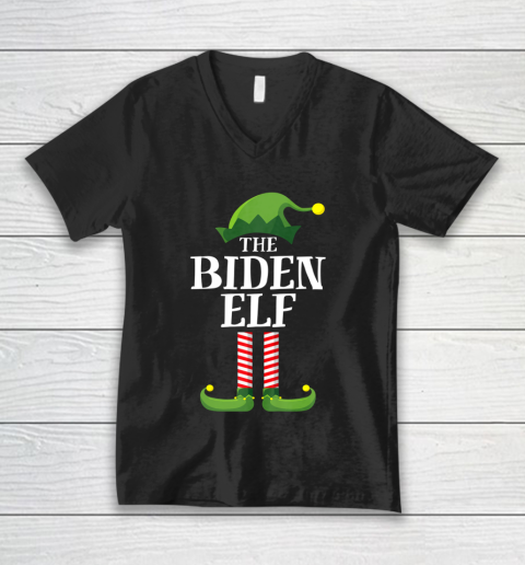 Biden Elf Matching Family Group Christmas Party Pajama V-Neck T-Shirt