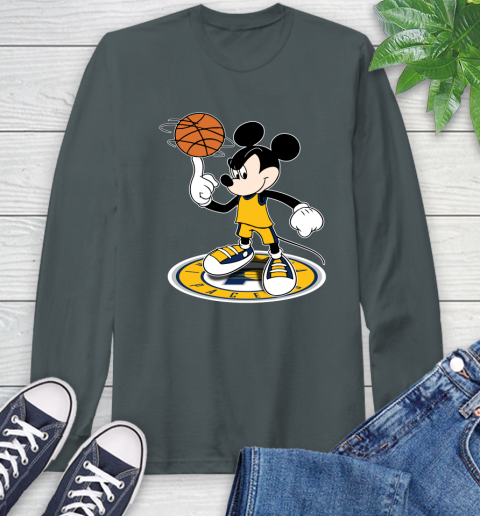 NBA Basketball Indiana Pacers Cheerful Mickey Disney Shirt Long Sleeve T-Shirt 7