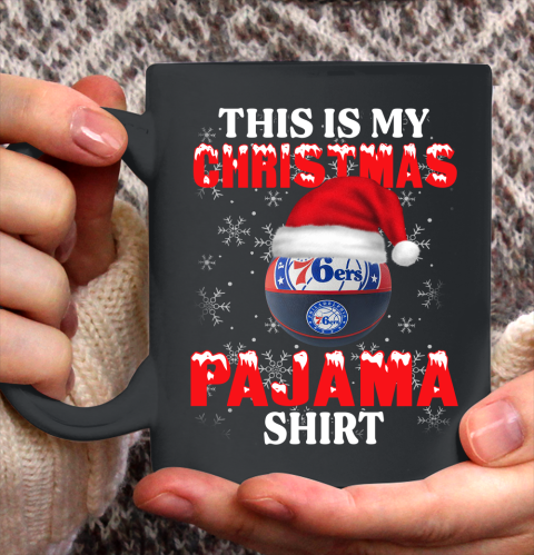 Philadelphia 76ers This Is My Christmas Pajama Shirt NBA Ceramic Mug 11oz