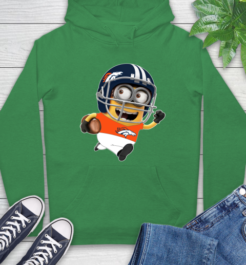 NFL Denver Broncos Minions Disney Football Sports Hoodie 8
