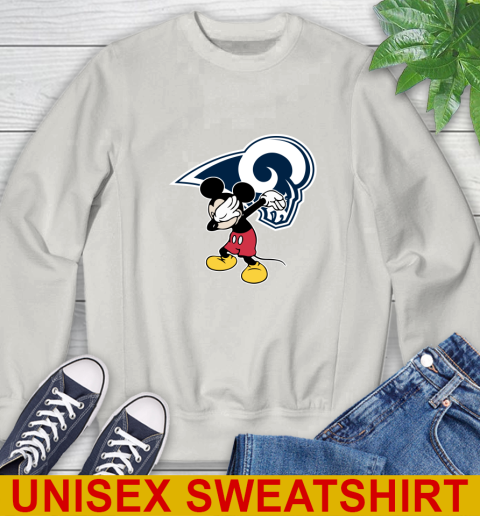 Los Angeles Rams NFL Football Dabbing Mickey Disney Sports Sweatshirt 12