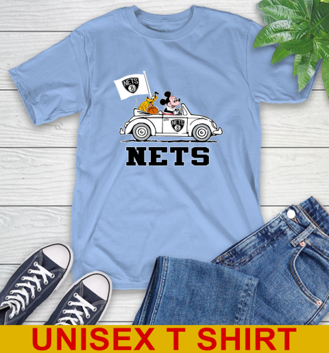 NBA Basketball Brooklyn Nets Pluto Mickey Driving Disney Shirt T-Shirt 11