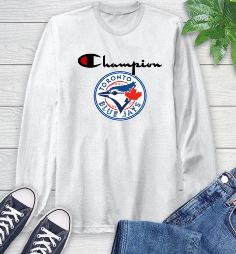 Long sleeve blue champion shirt store