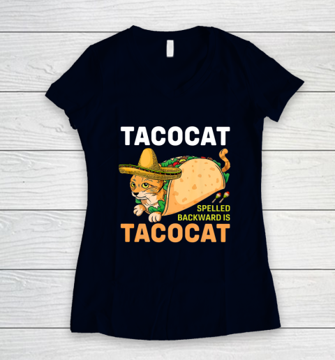 Tacocat spelled backwards top shirt