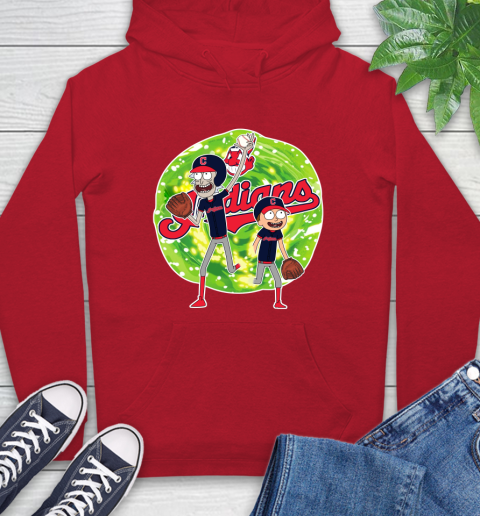 MLB Cleveland Indians Rick And Morty Baseball Sports Hoodie 10