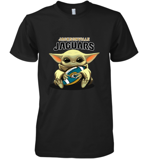 Baby Yoda Loves The Jacksonville Jaguars Star Wars NFL Premium Men's T-Shirt