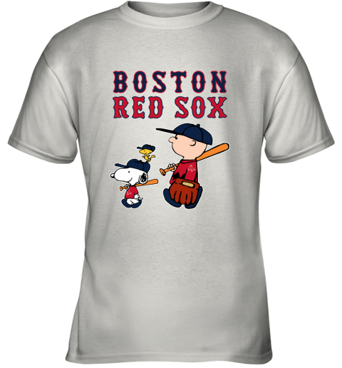 Boston Red Sox Let's Play Baseball Together Snoopy MLB Youth T-Shirt