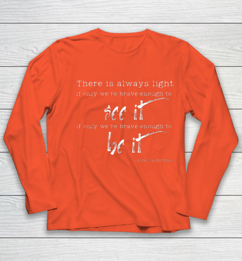 Amanda Gorman Shirt Poem There is Always Light Youth Long Sleeve 3
