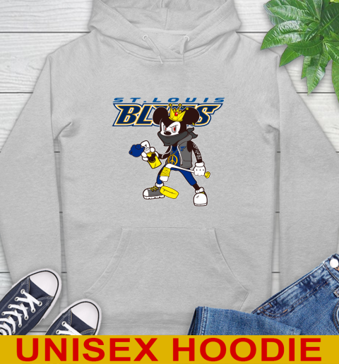 St.Louis Blues NHL Hockey Mickey Peace Sign Sports Hoodie 6
