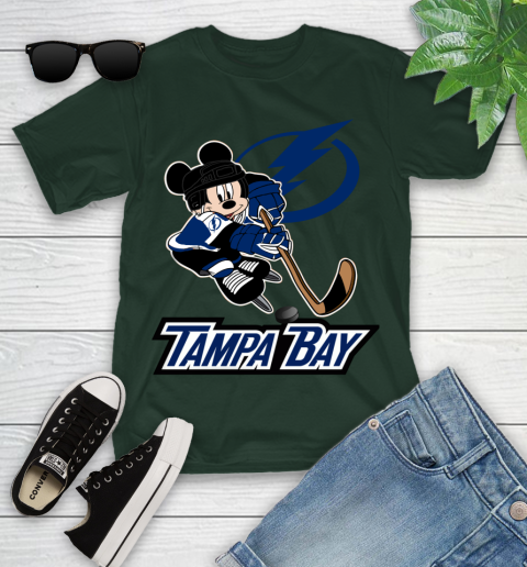 NHL Tampa Bay Lightning Mickey Mouse Disney Hockey T Shirt Youth T-Shirt 5