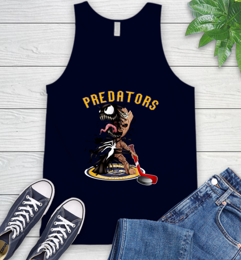 NHL Nashville Predators Hockey Venom Groot Guardians Of The Galaxy Tank Top 3