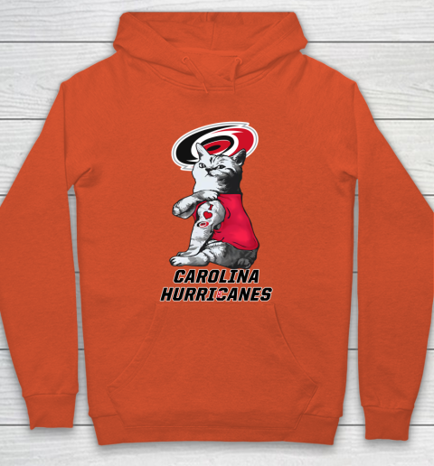 NHL My Cat Loves Carolina Hurricanes Hockey Hoodie 3