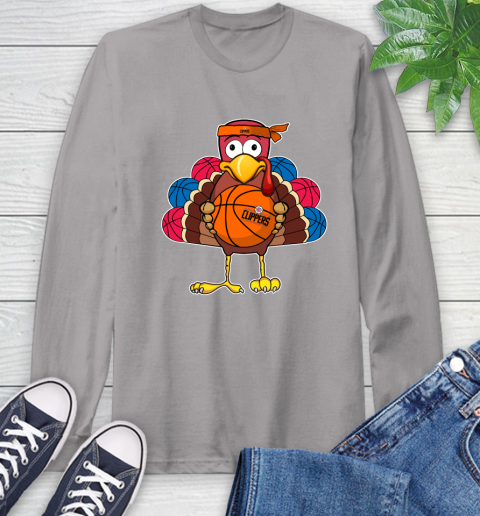 LA Clippers Turkey thanksgiving day Long Sleeve T-Shirt 6