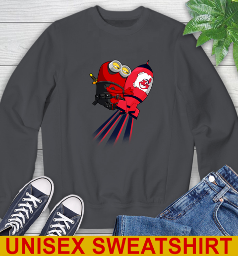 MLB Baseball Cleveland Indians Deadpool Minion Marvel Shirt Sweatshirt 7