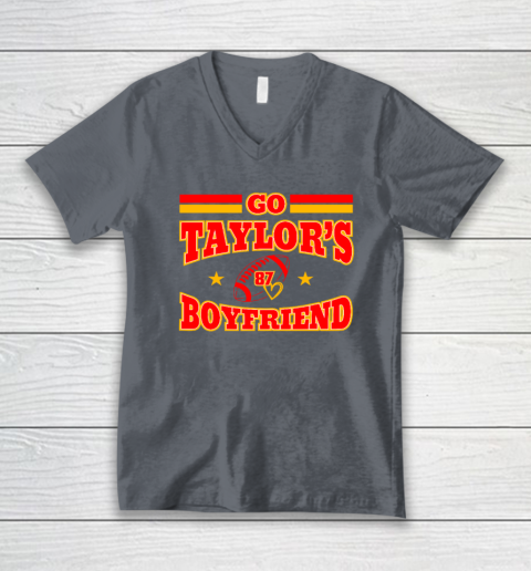Go Boyfriend Football gift Fans V-Neck T-Shirt 3