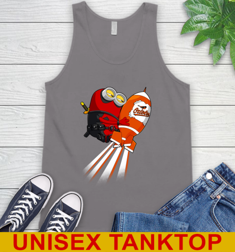MLB Baseball Baltimore Orioles Deadpool Minion Marvel Shirt Tank Top 6