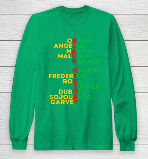 Black History Month Dream Like Leaders African American Love Long Sleeve T-Shirt 4