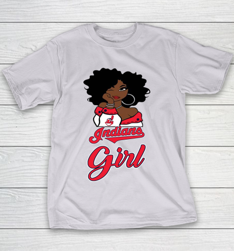 Cleveland Indians Girls Girl MLB Youth T-Shirt 5