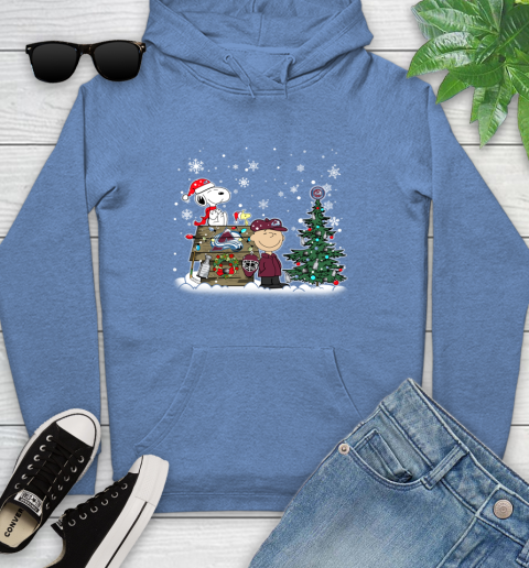 NHL Colorado Avalanche Snoopy Charlie Brown Woodstock Christmas Stanley Cup Hockey Youth Hoodie 13