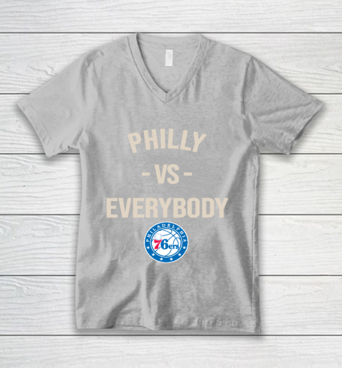 Philadelphia 76ers Vs Everybody V-Neck T-Shirt 3