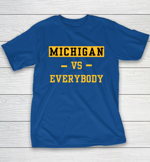 Michigan Vs Everybody Youth T-Shirt 6