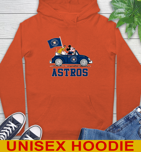 MLB Baseball Houston Astros Pluto Mickey Driving Disney Shirt Hoodie 5