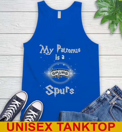 NBA Basketball Harry Potter My Patronus Is A San Antonio Spurs Tank Top 4