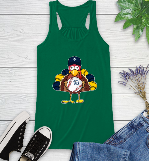 Tampa Bay Rays Turkey thanksgiving Racerback Tank 7