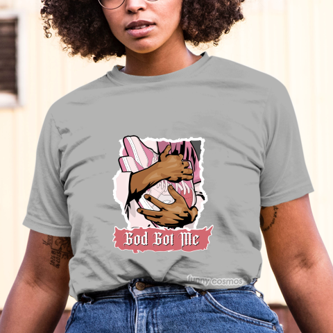 Air Jordan 1 Digital Pink Matching Sneaker Shirt God Got Me Digital Pinks Sneaker Shirt