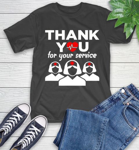 Nurse Shirt Thank You For Your Service  Registered Nurse RN ER Pandemic T Shirt T-Shirt