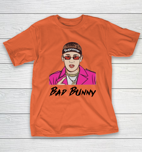 Bad bunny supreme on sale shirt